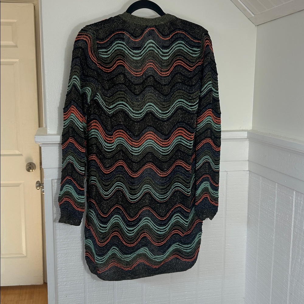 M Missoni Chevron Open Cardigan Designer Sweater size 42, like new condition - Picture 9 of 9